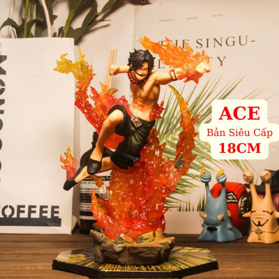 Mô Hình ACE Bản Siêu Cấp 18CM Mô hình One Piece Cao Cấp, Figure Mô Hình Anmie One Piece Luffy Vua Hải Tặc