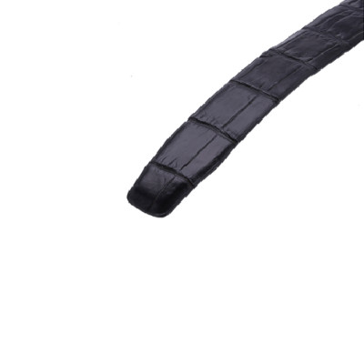 HJ4727-28-29-31 - Dây nịt nam da cá sấu gai lưng đầu kim màu đen, nâu đất, nâu đỏ, vàng bò