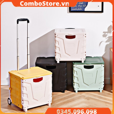 Thùng đựng đồ ô tô xe hơi gấp gọn vali kéo đa năng cao cấp