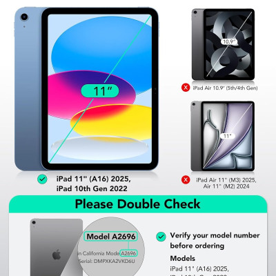 Bao Case ESR Trong Suốt Cho iPad Gen 11 2025 ESR Classic Hybrid Back Case - Hàng Chính Hãng
