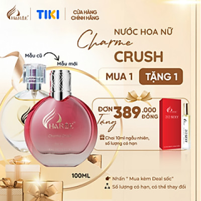 Nước Hoa Nữ CHARME CRUSH - 100m Lưu Hương Lâu Phong Cách Nữ Tính, Tươi Mát, Dịu Dàng - Nước Hoa Chính Hãng