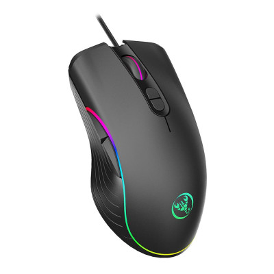 Chuột chơi game công thái học có dây HXSJ A867 RGB V100 35 Bộ chuyển đổi
