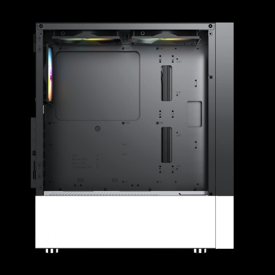 CASE MAGIC GM-04 BLACK AND WHITE GLASS 3 FAN (ATX) - Hàng chính hãng