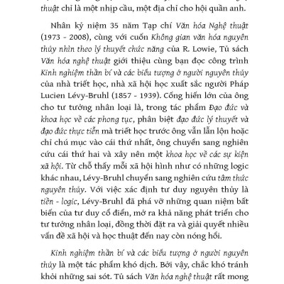 Kinh Nghiệm Thần Bí Và Biểu Tượng Ở Người Nguyên Thủy (Tb)