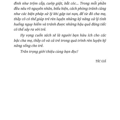 Phòng Tránh Tai Nạn Cho Trẻ Em, Học Sinh - Vietnambook