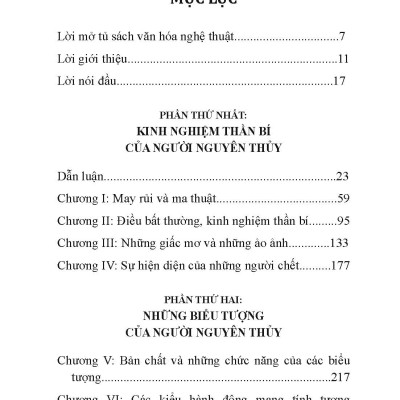 Kinh Nghiệm Thần Bí Và Biểu Tượng Ở Người Nguyên Thủy (Tb)