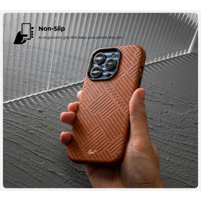 Ốp LAUT Motif Dành Cho iPhone 14 Pro/ 14 Pro Max Khung TPU Dễ Tháo Lắp Phủ Da Thuần Chay PU Êm Ái Sang Bền Chống Sốc 3m Hàng Chính Hãng