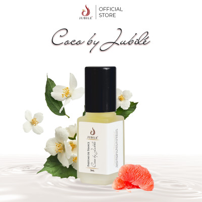 COCO BY JUBILÉ - Tinh dầu nước hoa Pháp Nữ Minisize Dạng lăn 3ml Thơm Lâu, Sang Trọng, Quyến Rũ