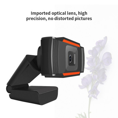 Webcam HXSJ A870 USB 480P tiêu cự cố định tích hợp Micrô hấp thụ âm thanh cho Máy tính để bàn Máy tính xách tay 