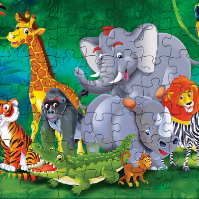 Tranh xếp hình Tia Sáng Khu rừng hạnh phúc ( 63 mảnh)