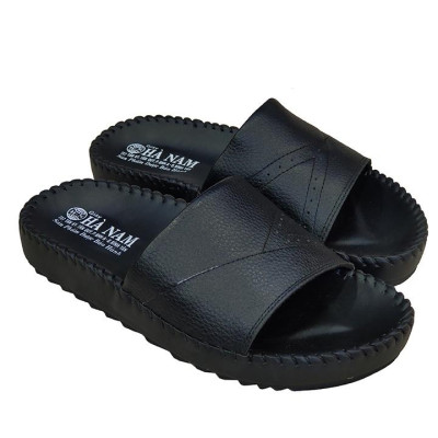 Dép Nam Quai Ngang Da Bò Thật TiTi ĐÔ Cao Cấp DNA2079d