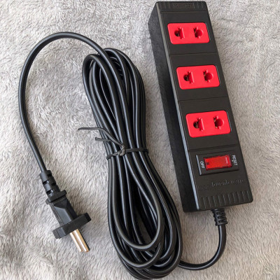 Ổ cắm Điện Quang ECO ĐQ ESK 2BR 32 ECO (3 lỗ 2 chấu, dây dài 2m màu đen đỏ)