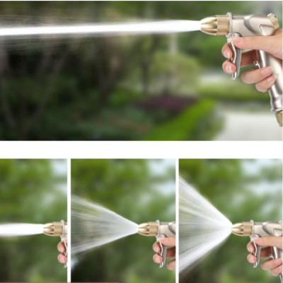  Bộ dây vòi xịt nước rửa xe, tưới cây . tăng áp 3 lần, loại 20m 206701 đầu đồng, cút, nối đen