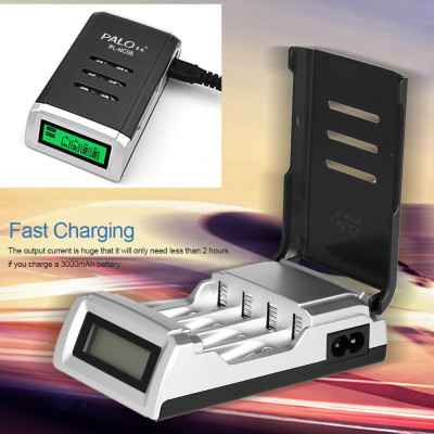 Bộ sạc pin PALO cho Pin sạc AA / AAA Ni-MH / Ni-Cd Màn hình LCD