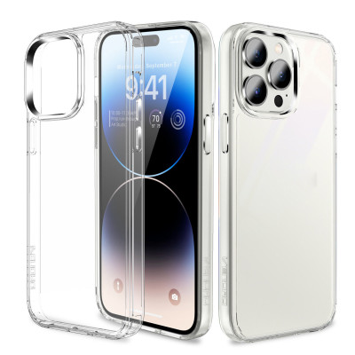 Ốp lưng chống sốc cho iPhone 14 / 14 Plus / 14 Pro / 14 Pro Max mặt lưng trong suốt siêu mỏng 0.88mm hiệu X-Level Sparkling Series độ trong tuyệt đối, chống trầy xước, chống ố vàng, tản nhiệt tốt - hàng nhập khẩu