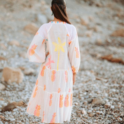 Đầm Midi Màu Neon Cotton Isla Bonita