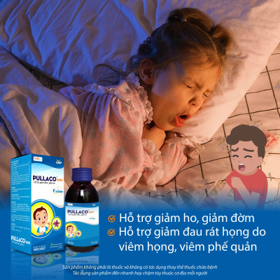 TPBVSK PULLACO SIRO – Hỗ trợ giảm ho, giảm đờm, giảm đau rát họng do viêm họng, viêm phế quản
