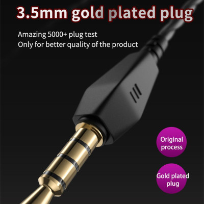 Tai nghe thể thao  để chạy với micrô 3,5 mm phổ thông HiFi QKZ AK6 