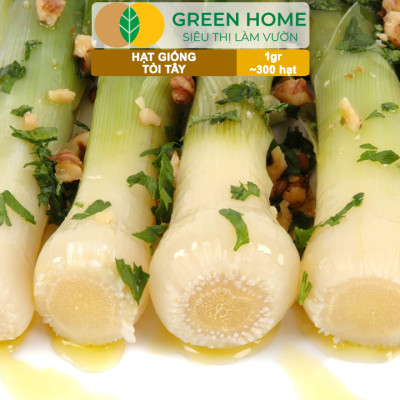 Hạt Giống Tỏi Tây GreenHome, Gói 1g~300 hạt, Giống Hành Baro, Dễ Trồng Quanh Năm, Kháng Bệnh Tốt G18
