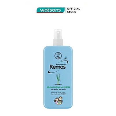 Xịt Chống Muỗi Remos Hương Sả Chanh 150ml