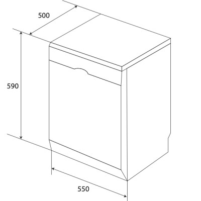 Máy Rửa Chén Bát KAFF KF-SW800 - 8 Bộ - Hàng Chính Hãng