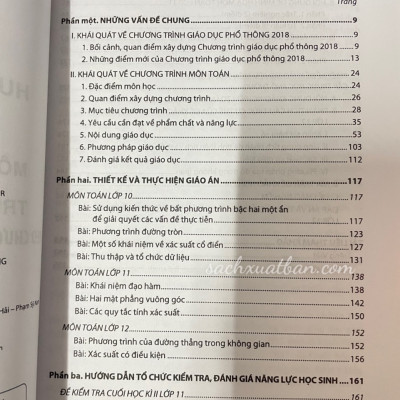 Sách Hướng Dẫn Dạy Học Môn Toán Trung Học Phổ Thông Theo Chương Trình Giáo Dục Phổ Thông Mới