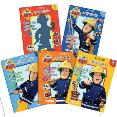 Sách - Bé Tập Tô Màu - Người Lính Cứu Hỏa Dũng Cảm - Quyển 5 - Tân Việt Books