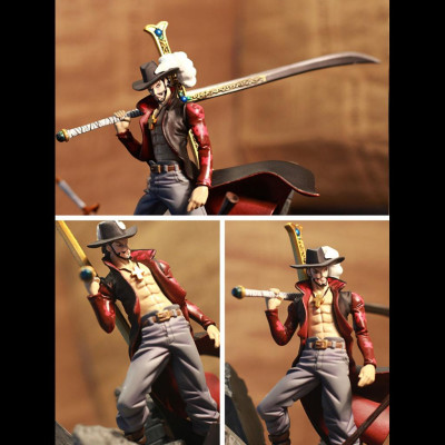 Mô Hình Mihawk Mắt Diều Hâu 16CM Mô hình One Piece Cao Cấp, Figure Mô Hình Anmie One Piece Luffy Vua Hải Tặc