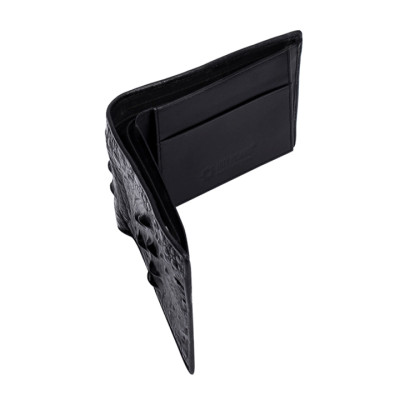 HC2204-05-06-41 - Ví nam Huy Hoàng da cá sấu nguyên con màu đen, nâu đỏ, vàng, nâu đất