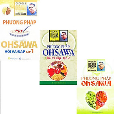 Sách - Bộ 3 Cuốn Sách Phương Pháp Ohsawa Hỏi Và Đáp Tập - Chính Thông Book