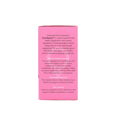 Viên Uống Bổ Sung Cho Nữ Giới Cool Beauty QN Wellness Chiết Xuất Cây Dong Riềng, Giúp Làn Da Khỏe Mạnh, Hỗ Trợ Giấc Ngủ Ngon, Duy Trì Sức Khỏe Xương Khớp, Cải Thiện Trao Đổi Chất - Hộp 60 Viên