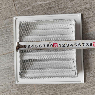 Cửa chớp nan Z 200x200, cửa louver lắp ô thoáng tránh hắt mưa