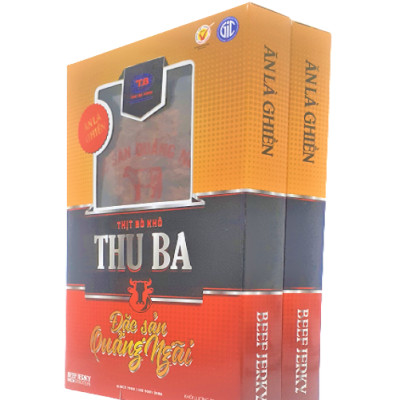 Bò khô Thu Ba 250gr dạng sợi, ăn vặt, biếu quà Tết