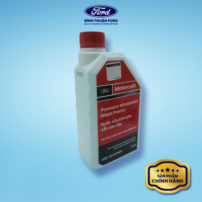 Nước Rửa Kính Ô Tô Pha Sẵn 1L - Ford Motorcraft Chính Hãng | Sạch Bụi Bẩn, Dầu Mỡ, Hương Thơm Nhẹ, An Toàn Cho Kính & Lưỡi Gạt Mưa