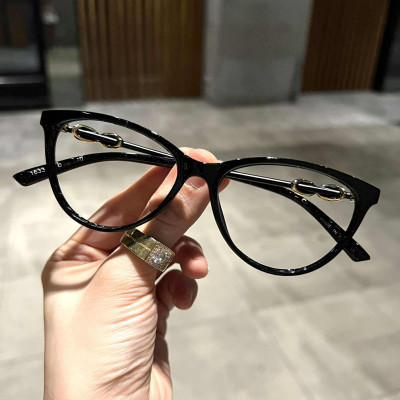 Kính Mắt mèo gọng xoắn sang chảnh thời trang Ulzzang Hàn Quốc