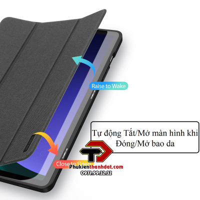 Bao da chống sốc có ngăn bút cho SamSung Galaxy Tab S9 FE chính hãng Dux Ducis Domo - Hàng chính hãng