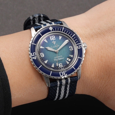 Đồng Hồ Nam Cadisen C8239M2 Chính Hãng Full Box Chống Nước Kính Chống Xước Dây Vải BH 2 Năm Máy Cơ