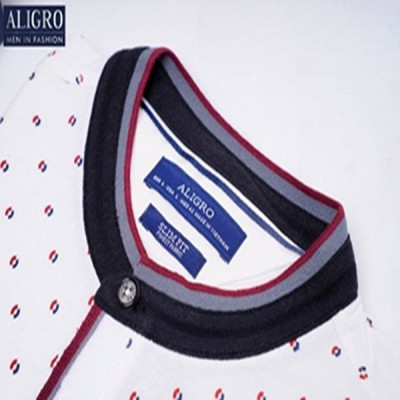 ÁO POLO CỔ TRỤ MÀU TRẮNG ALGPLO35