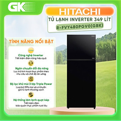 Tủ lạnh Hitachi Inverter 349 lít R-FVY480PGV0(GBK) Model 2020 -Hàng chính hãng (chỉ giao HCM)