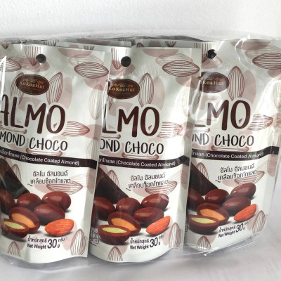 [Lốc 6 Gói] Sô Cô La Hạnh Nhân ALMO – Giòn Rụm, Thơm Ngon [Hàng Thái Lan]