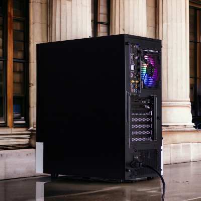 CASE MAGIC GM-04 BLACK AND WHITE GLASS 3 FAN (ATX) - Hàng chính hãng