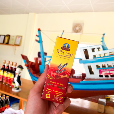 Đặc Sản Kiên Giang - Nước mắm truyền thống Phú Quốc - Huỳnh Khoa - 43 đạm chai 80ml