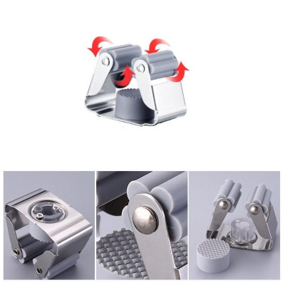Giá Inox Treo Chổi Và Cây Lau Nhà Gắn Tường, Gọn Gàng - Ngăn Nắp, Gắn Keo Siêu Chắc Không Khoan Đục -TakyHome 4031