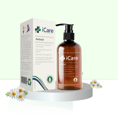 Bộ Dầu Gội Antisol + Detmato 200 + Ezema 50 giúp làm sạch gàu, giảm ngứa , hết nấm da đầu, Tặng mặt nạ ngẫu nhiên