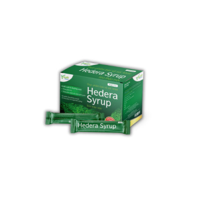 Siro Hedera Syrup Youth Pharma hỗ trợ giảm ho, giảm đờm. Hộp 20 gói (5ml/gói)