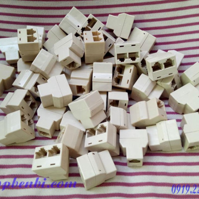 Combo 5 cái đầu nối mạng LAN RJ45 từ 1 ra 2 - Chia mạng RJ45 1 RA 2 - Hàng chính hãng