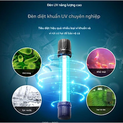 Đèn UV Hồ Cá King 5W-60W | Diệt Tảo, Khuẩn, Nấm Bể Cá Cảnh Siêu Tốc 7 Ngày