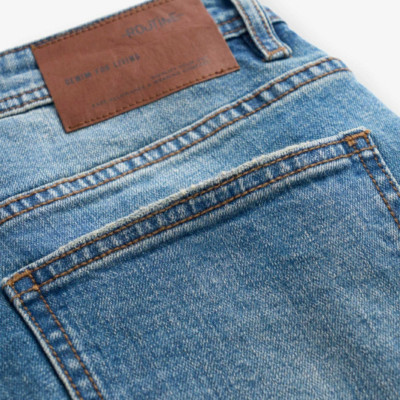 Quần jeans nam ROUTINE màu Xanh M/INDIGO . Form Slim cropped - 10F24DPA007 | LASTORE MENSWEAR