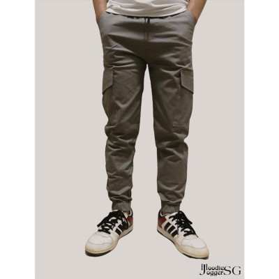 (Size đến 110kg) Quần jogger túi hộp nam nữ, chất kaki dày dặn, co giãn.