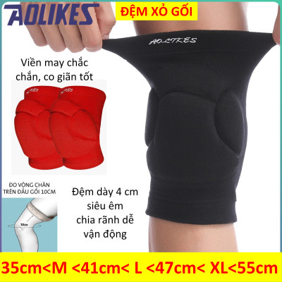 Đai miếng đệm bảo vệ đầu gối AOLIKES A-0213 đàn hồi Rubber cushion anti-collision knee pad